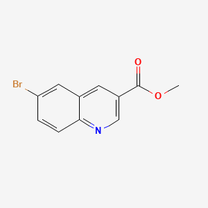 Chemical structure of Methyl 6-bromoquinoline-3-carboxylate