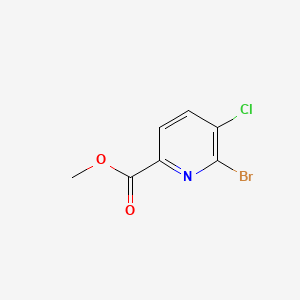 Chemical structure of Methyl 6-bromo-5-chloropicolinate
