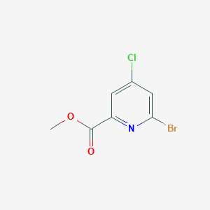 Chemical structure of Methyl 6-bromo-4-chloropicolinate