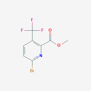 Chemical structure of Methyl 6-bromo-3-(trifluoromethyl)picolinate