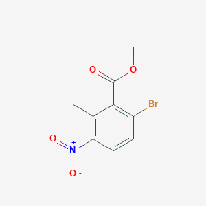Chemical structure of Methyl 6-bromo-2-methyl-3-nitrobenzoate