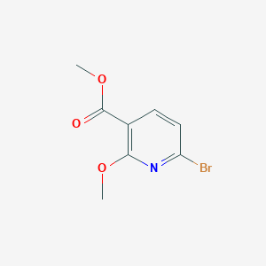 Chemical structure of Methyl 6-bromo-2-methoxynicotinate