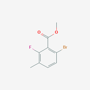 Chemical structure of Methyl 6-bromo-2-fluoro-3-methylbenzoate
