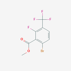 Chemical structure of Methyl 6-bromo-2-fluoro-3-(trifluoromethyl)benzoate