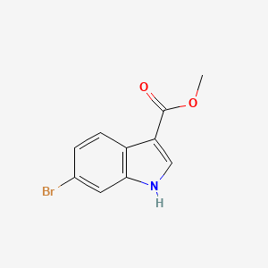 Chemical structure of Methyl 6-bromo-1H-indole-3-carboxylate
