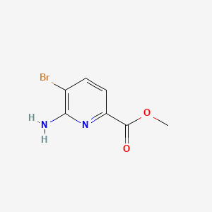 Chemical structure of Methyl 6-amino-5-bromopicolinate