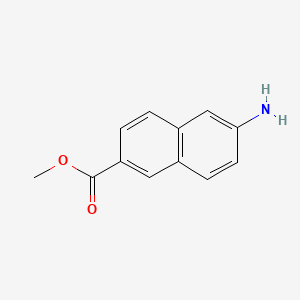 Chemical structure of Methyl 6-Amino-2-naphthoate
