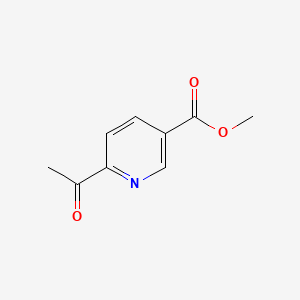 Chemical structure of Methyl 6-Acetylnicotinate