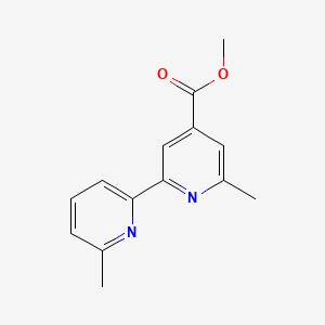 Chemical structure of Methyl 6,6'-dimethyl-[2,2'-bipyridine]-4-carboxylate