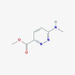 Chemical structure of Methyl 6-(Methylamino)pyridazine-3-carboxylate