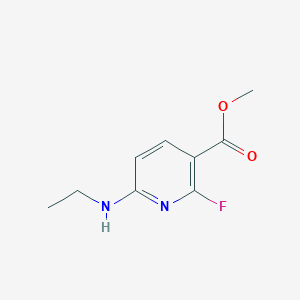 Chemical structure of Methyl 6-(ethylamino)-2-fluoronicotinate