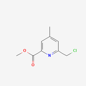 Chemical structure of Methyl 6-(chloromethyl)-4-methylpicolinate