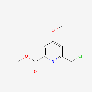 Chemical structure of Methyl 6-(chloromethyl)-4-methoxypicolinate