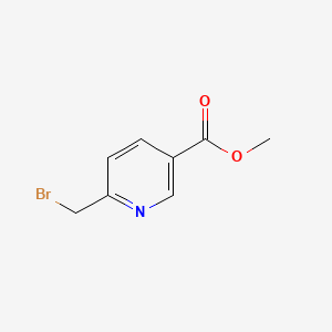 Chemical structure of Methyl 6-(bromomethyl)nicotinate