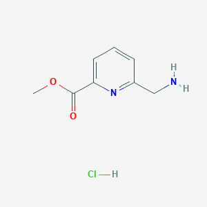 Chemical structure of Methyl 6-(aminomethyl)picolinate hydrochloride