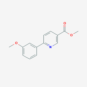 Chemical structure of Methyl 6-(3-Methoxyphenyl)nicotinate