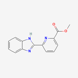 Chemical structure of Methyl 6-(1H-benzo[d]imidazol-2-yl)picolinate