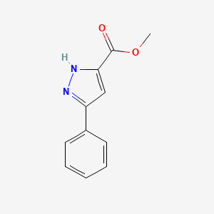 Chemical structure of Methyl 5-phenyl-1H-pyrazole-3-carboxylate
