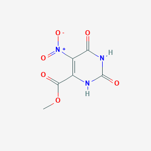 Chemical structure of Methyl 5-Nitrouracil-6-carboxylate