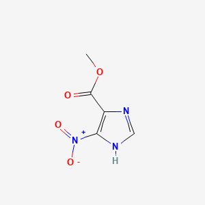 Chemical structure of Methyl 5-Nitroimidazole-4-carboxylate