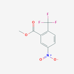 Chemical structure of Methyl 5-nitro-2-(trifluoromethyl)benzoate