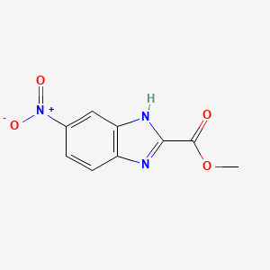 Chemical structure of Methyl 5-Nitro-1H-benzimidazole-2-carboxylate