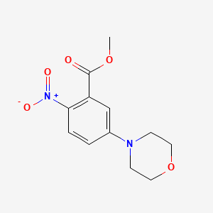 Chemical structure of Methyl 5-morpholino-2-nitrobenzoate