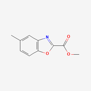 Chemical structure of Methyl 5-methylbenzo[d]oxazole-2-carboxylate
