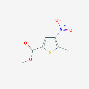 Chemical structure of Methyl 5-methyl-4-nitrothiophene-2-carboxylate