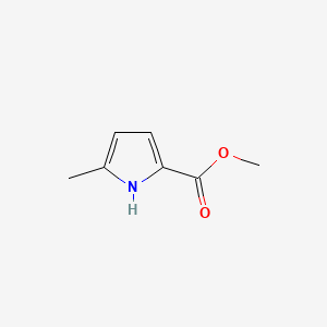 Chemical structure of Methyl 5-methyl-1H-pyrrole-2-carboxylate