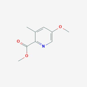 Chemical structure of Methyl 5-methoxy-3-methylpicolinate