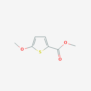 Chemical structure of Methyl 5-Methoxy-2-thiophenecarboxylate