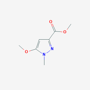 Chemical structure of Methyl 5-methoxy-1-methyl-1H-pyrazole-3-carboxylate
