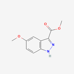 Chemical structure of Methyl 5-methoxy-1H-indazole-3-carboxylate