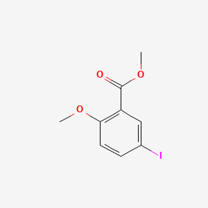 Chemical structure of Methyl 5-iodo-2-methoxybenzoate
