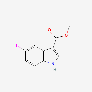 Chemical structure of Methyl 5-iodo-1H-indole-3-carboxylate