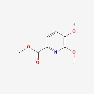 Chemical structure of Methyl 5-hydroxy-6-methoxypicolinate