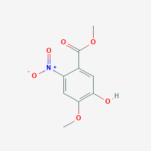 Chemical structure of Methyl 5-hydroxy-4-methoxy-2-nitrobenzoate