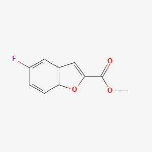 Chemical structure of Methyl 5-fluorobenzofuran-2-carboxylate