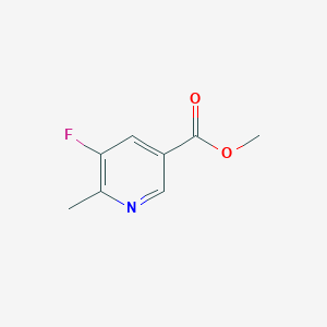 Chemical structure of Methyl 5-Fluoro-6-methylnicotinate