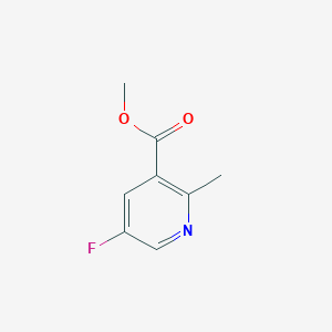 Chemical structure of Methyl 5-fluoro-2-methylnicotinate