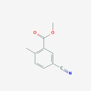 Chemical structure of Methyl 5-cyano-2-methylbenzoate