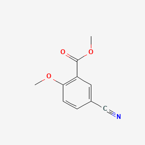 Chemical structure of Methyl 5-cyano-2-methoxybenzoate