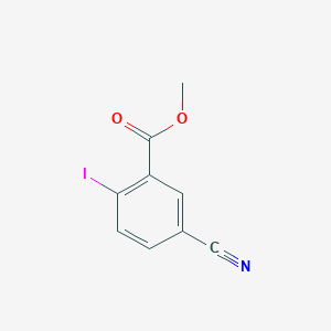 Chemical structure of Methyl 5-Cyano-2-Iodobenzoate