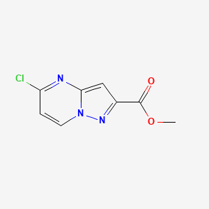 Chemical structure of Methyl 5-chloropyrazolo[1,5-a]pyrimidine-2-carboxylate