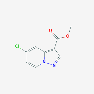 Chemical structure of Methyl 5-chloropyrazolo[1,5-a]pyridine-3-carboxylate
