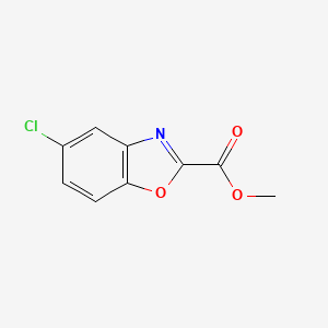 Chemical structure of Methyl 5-chlorobenzo[d]oxazole-2-carboxylate