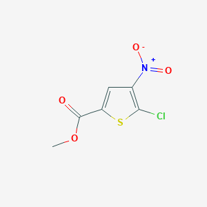Chemical structure of Methyl 5-Chloro-4-nitrothiophene-2-carboxylate