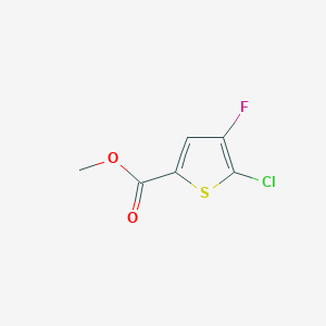Chemical structure of Methyl 5-chloro-4-fluorothiophene-2-carboxylate