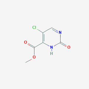 Chemical structure of Methyl 5-chloro-2-oxo-2,3-dihydropyrimidine-4-carboxylate